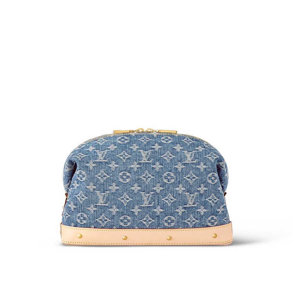 Louis Vuitton Lv POCHETTE COSMETIQUE large cosmetic bag M24317 blue (denim denim)