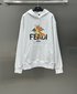 Fendi Clothing Hoodies Printing Cotton Fall/Winter Collection Hooded Top