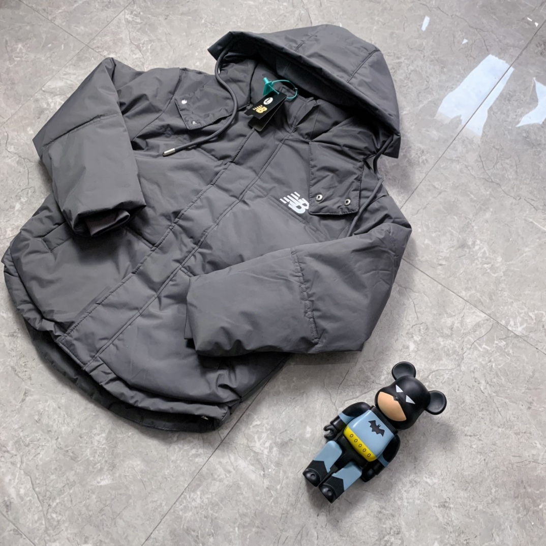 NJ N391 Cotton Jacket: Warm, Lightweight, Stylish, and Comfortable in Gray, Various Sizes. - 图片 2
