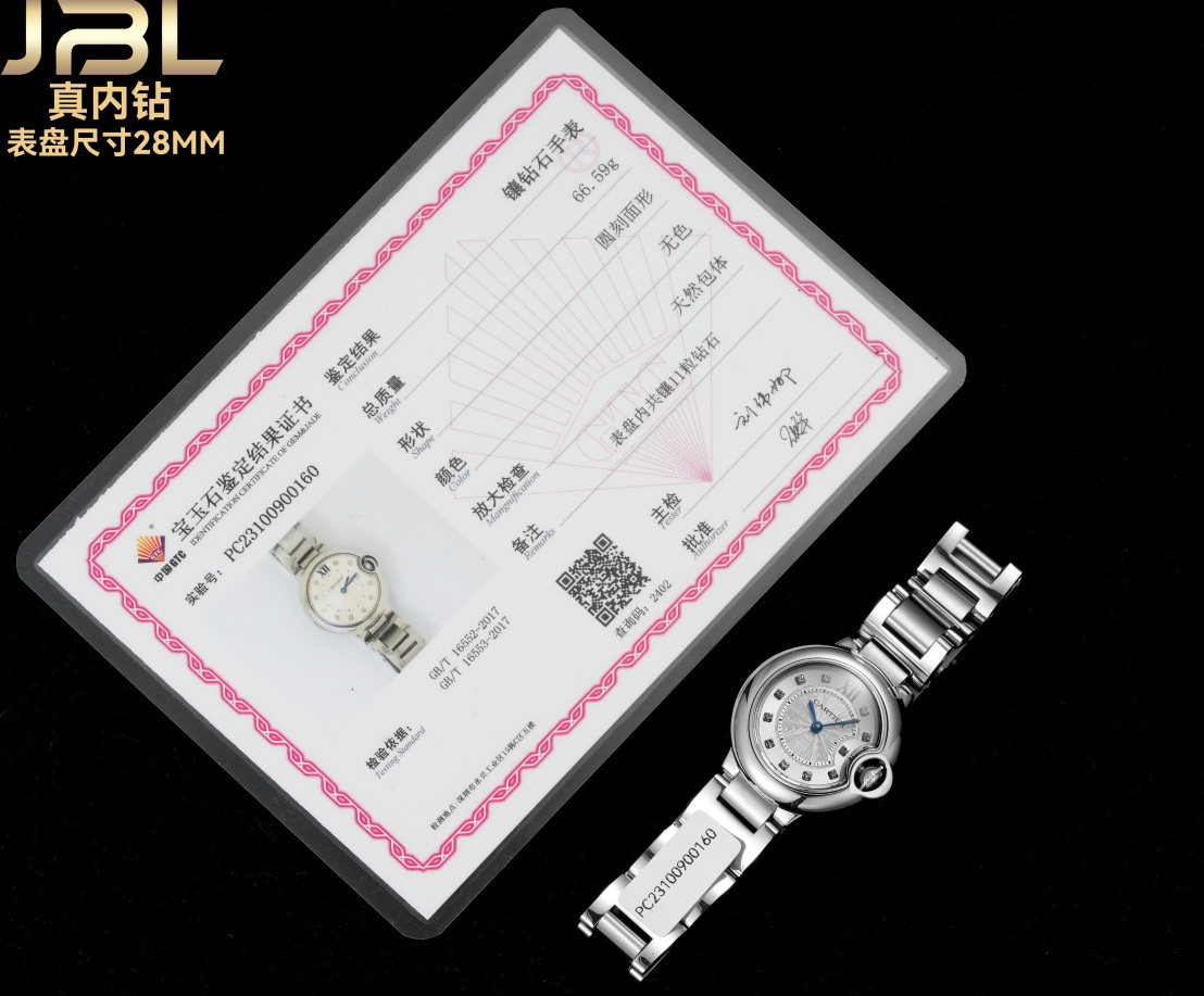 NO:143559,Cartier blue balloon internal diamond model, size 28mm, currently one of the most popular styles in the world. The strongest choice for self-wearing gifts!  11 real diamonds are inlaid in the dial, and each watch and one certificate is not repeated!  The price is no different from free picking, including bottom cover, tag, card protection, and three-digit in one!  The highest version The best quality!  I don’t want to take too many details, and I don’t want to say too thoroughly. I should avoid following the goods. It should be emphasized that there are many versions of this goods in the market. No matter how gorgeous the copy is written, it will be useless if the goods are not as good as the goods!  Support any comparison!  Good guys can speak by themselves!  The case is made of stainless steel like a counter. The 316l stainless steel strap, sapphire crystal glass mirror, high-definition sun pattern drill surface, and a burning blue sword-shaped pointer made of quenched degree Celsius. The drum-shaped head gem is full of blue light. Various details are 100% synchronized with the counter!  Complete metal marks, the bottom cover buckle is clearly engraved, and even the grooves inside the head guard bridge are exactly the same. The best quality and the cute price. The cost-effectiveness does not affect the secondary sales support unconditional return and exchange, lifelong warranty, cartier19860909卡地亚蓝气球内钻款 尺寸28mm 目前全球最火的款式之一.自戴送礼最强首选！表盘内镶嵌11颗真钻石,一表一证不重复！价格跟白捡没两样,底盖,吊牌,保卡,三码合一！最高版本 最好品质！不想拍太多细节,更不想说的太透,避免跟货,需要着重强调一下的是,这个货,市场五花八门的版本非常多,文案写的再华丽,货不给力也是白搭！支持任意对比！好货自己会说话！表壳采用专柜一样精钢材质.316l精钢表带 蓝宝石水晶玻璃镜面,高清晰度太阳纹钻面 摄氏度淬火而成的烧钢蓝剑形指针 ,鼓型把头宝石饱满渗透蓝光.各种细节百分百同步专柜！金属印记齐全,底盖表扣刻字清晰可见,就连把头护桥里面的凹槽也一模一样,最好的品质,最呆萌的价格.性价比超高 不影响二次销售支持无条件退换,终身保修,,cartier,Watch