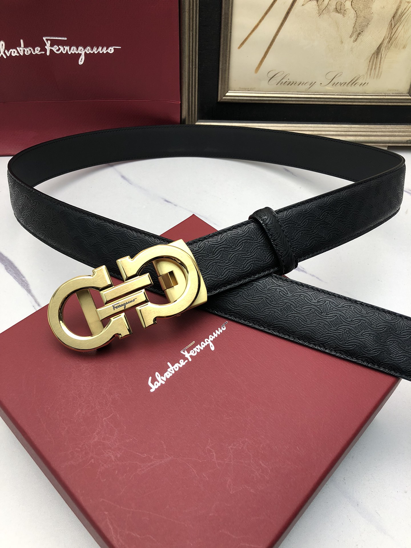菲拉格慕 Ferragamo 高定典藏奢华工坊高定皮带腰带配饰 #BC97DFB5 4