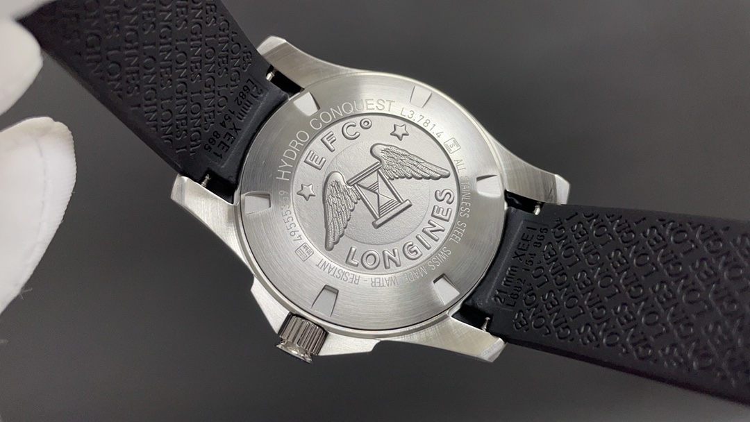 Longines 今日推荐 康卡斯 白壳黑面 41mm 2824机