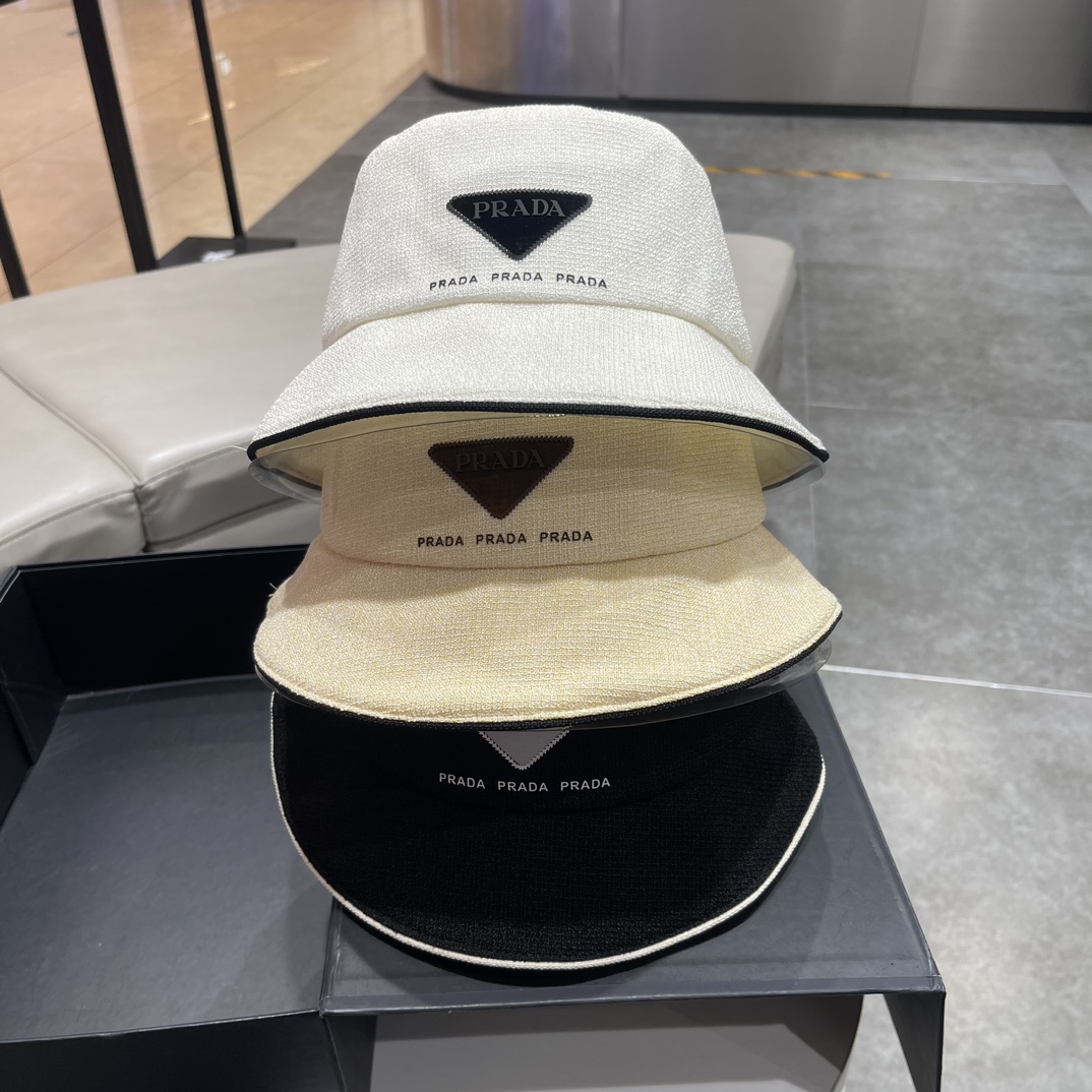 Designer Replica Prada Hats Bucket Hat Fall/Winter Collection