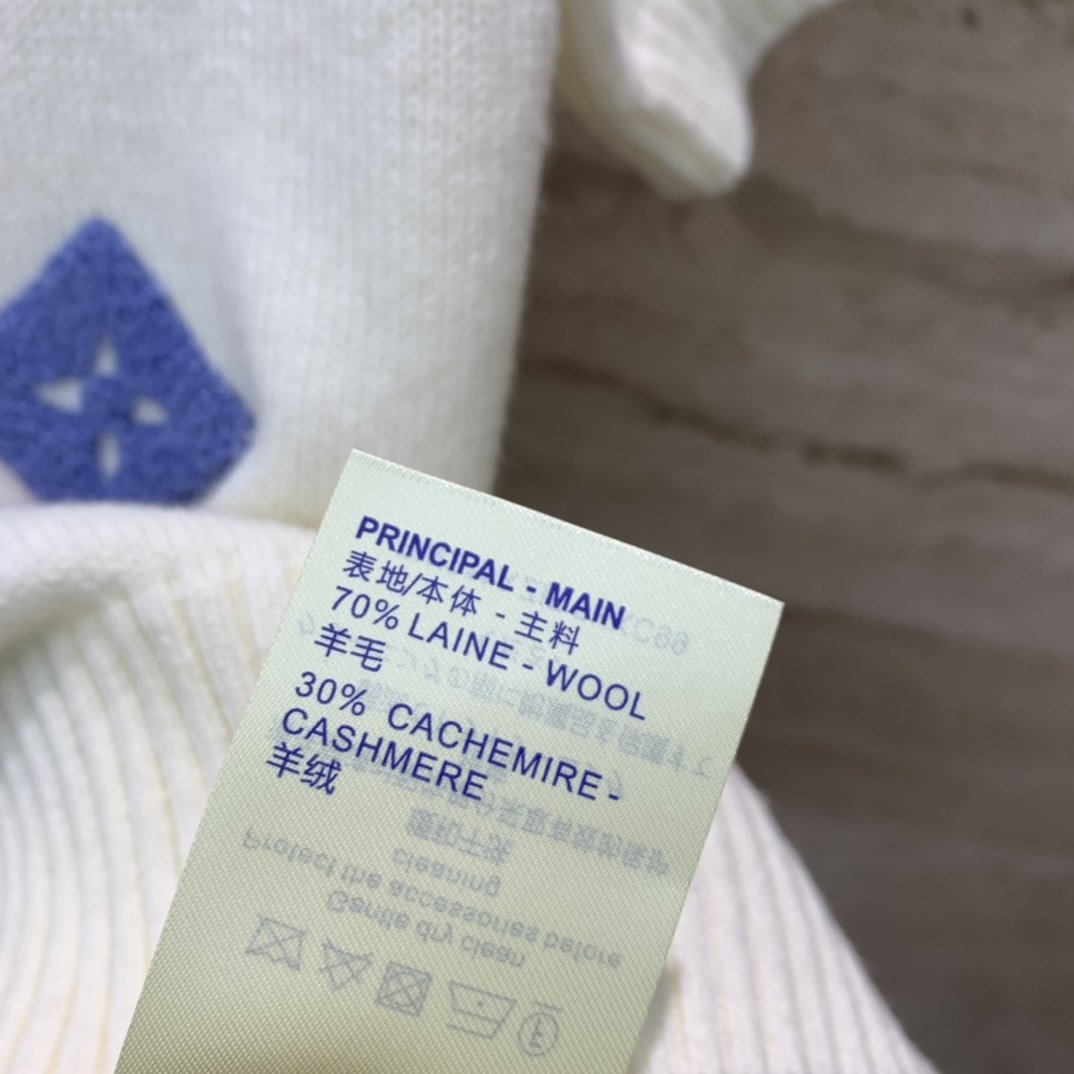 LouisVui*ton24Ss早春新款彩色毛巾绣logo短袖针织毛衣定纺的羊毛混纺纱线进口机打造平整细