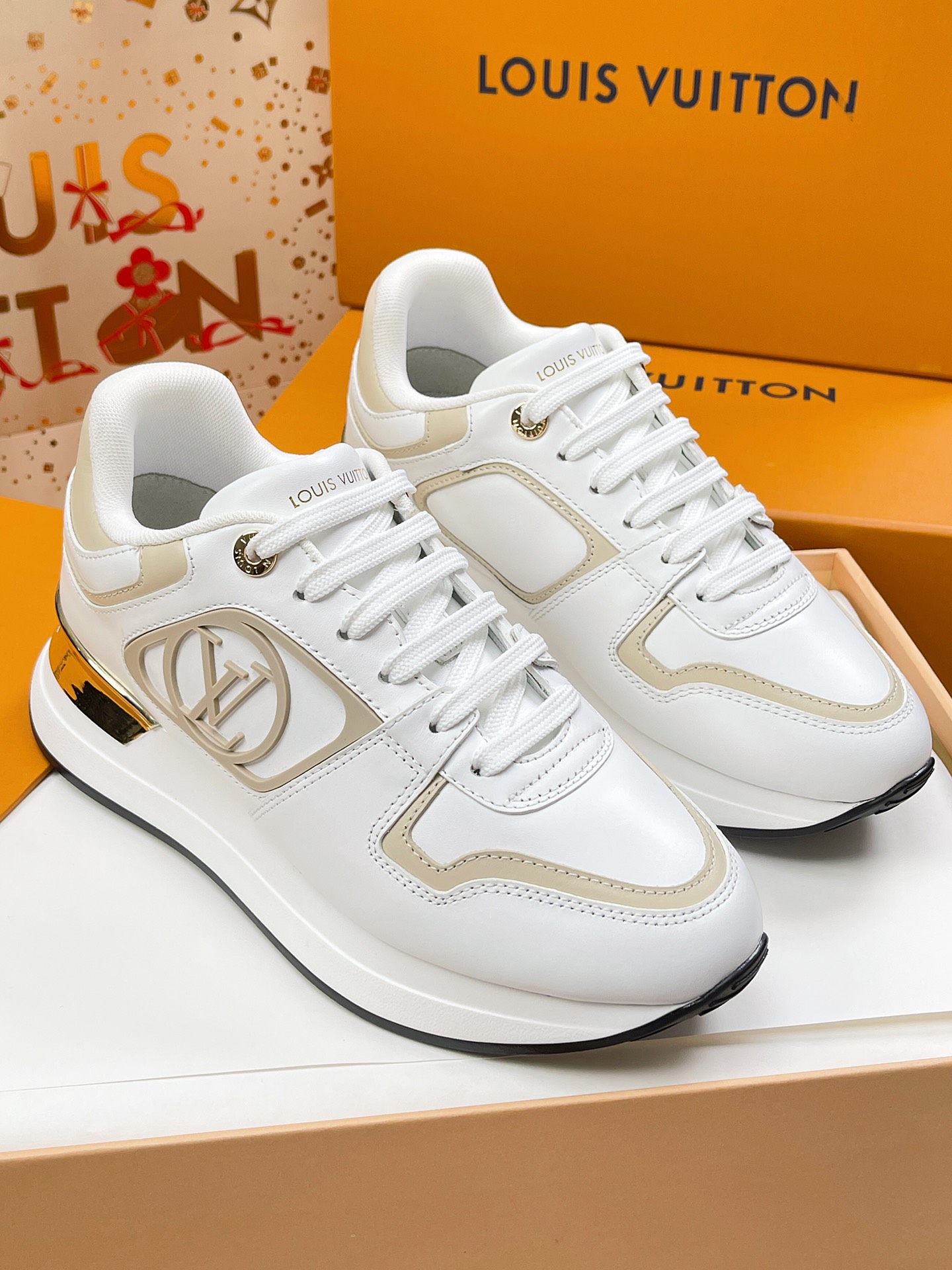 Louis Vuitton Shoes Sneakers Cowhide Sweatpants