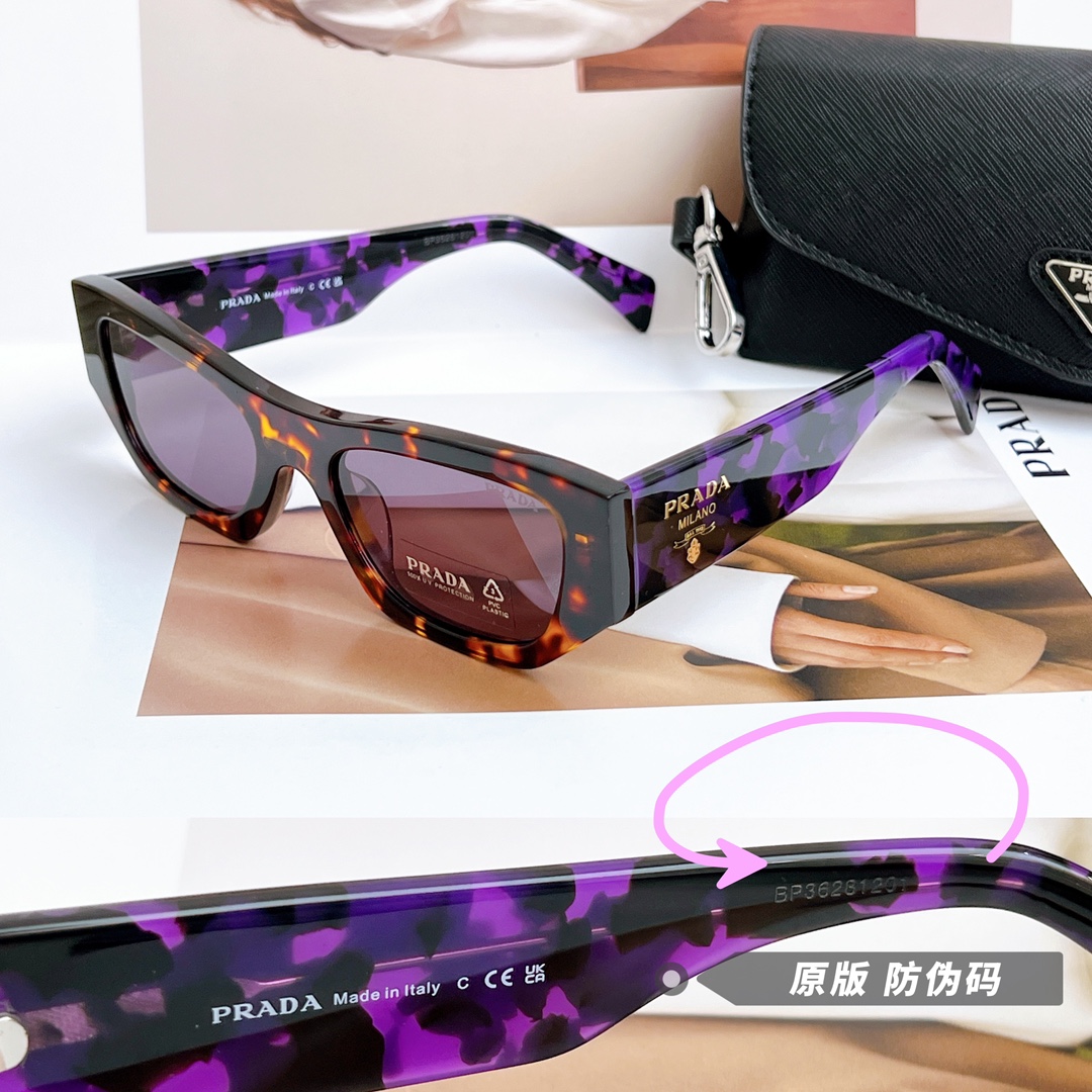 PRAD*新品发售️高版本1:1官网颜色品质细节完美非普通版本可对比专属防伪码PRA01Ssize53口