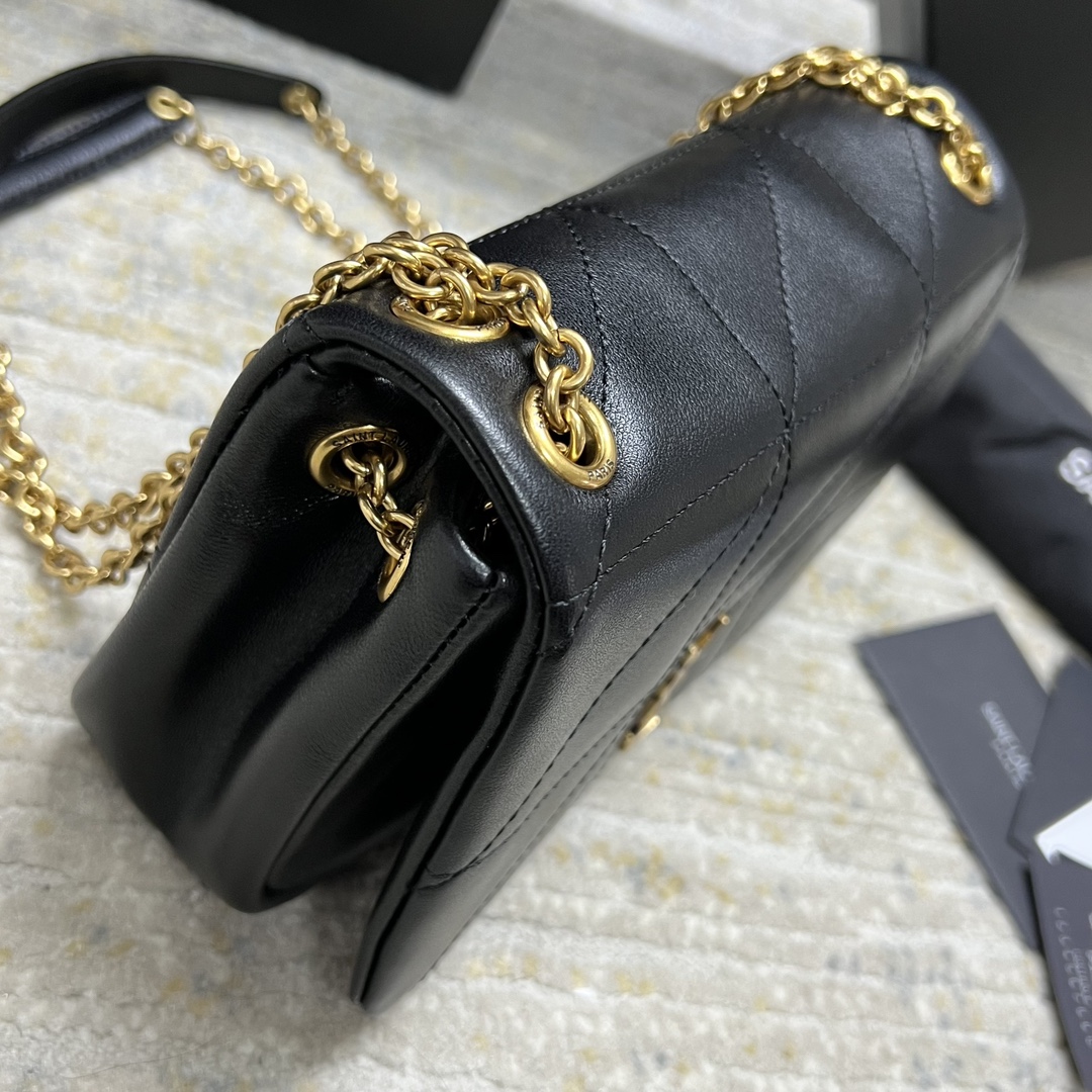 Yves Saint Laurent JAMIE Mini Chain Bag Lambskin Leather Gold Hardware 4 i1704939282 2527 2