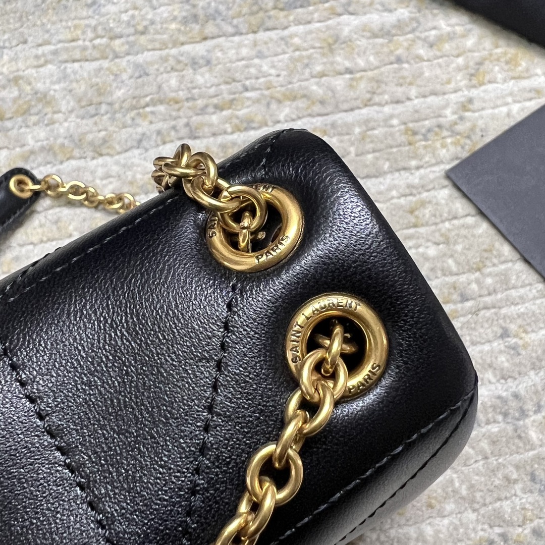 Yves Saint Laurent JAMIE Mini Chain Bag Lambskin Leather Gold Hardware 5 i1704939282 3559 3