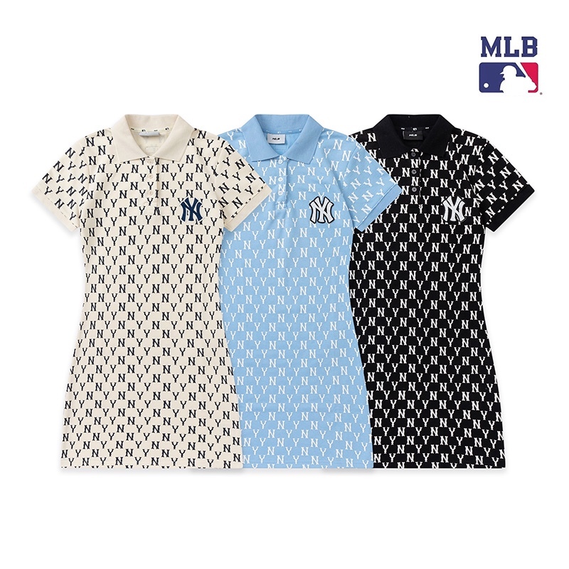 Trendy MLB Branded Skirts in Black, Almond, and Blue – Sizes XS, S, M - 图片 1