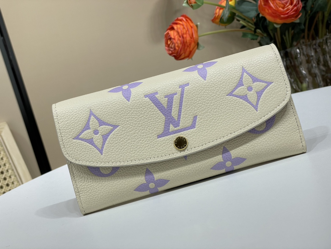 Louis Vuitton Réplique
 Portefeuilles La couleur violette Blanc Empreinte​ m62329