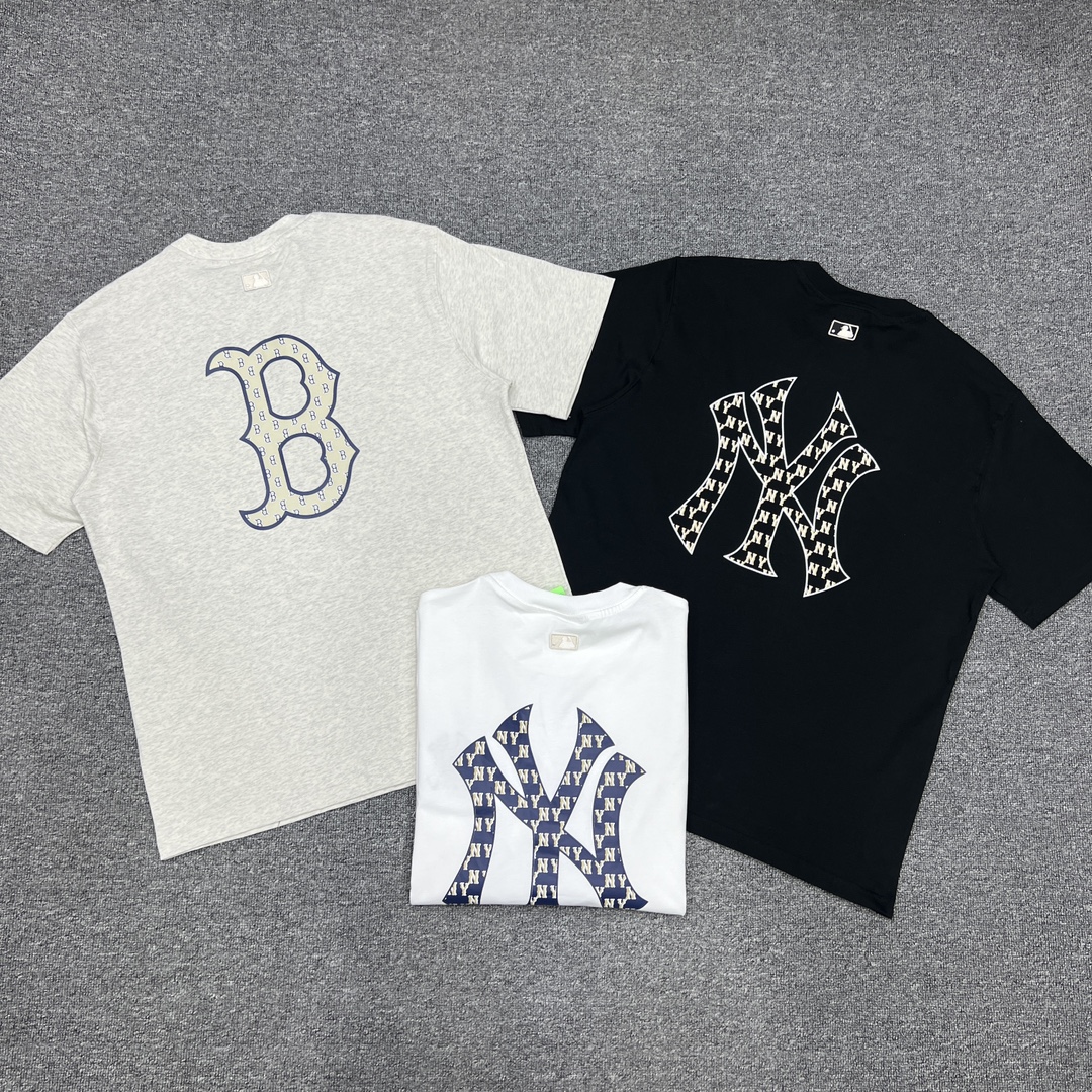 P88 XX019 MLB, estampado de cachemir en la espalda, versión ZP, algodón puro de 260 g. Pareja: S—XXL [negro, …