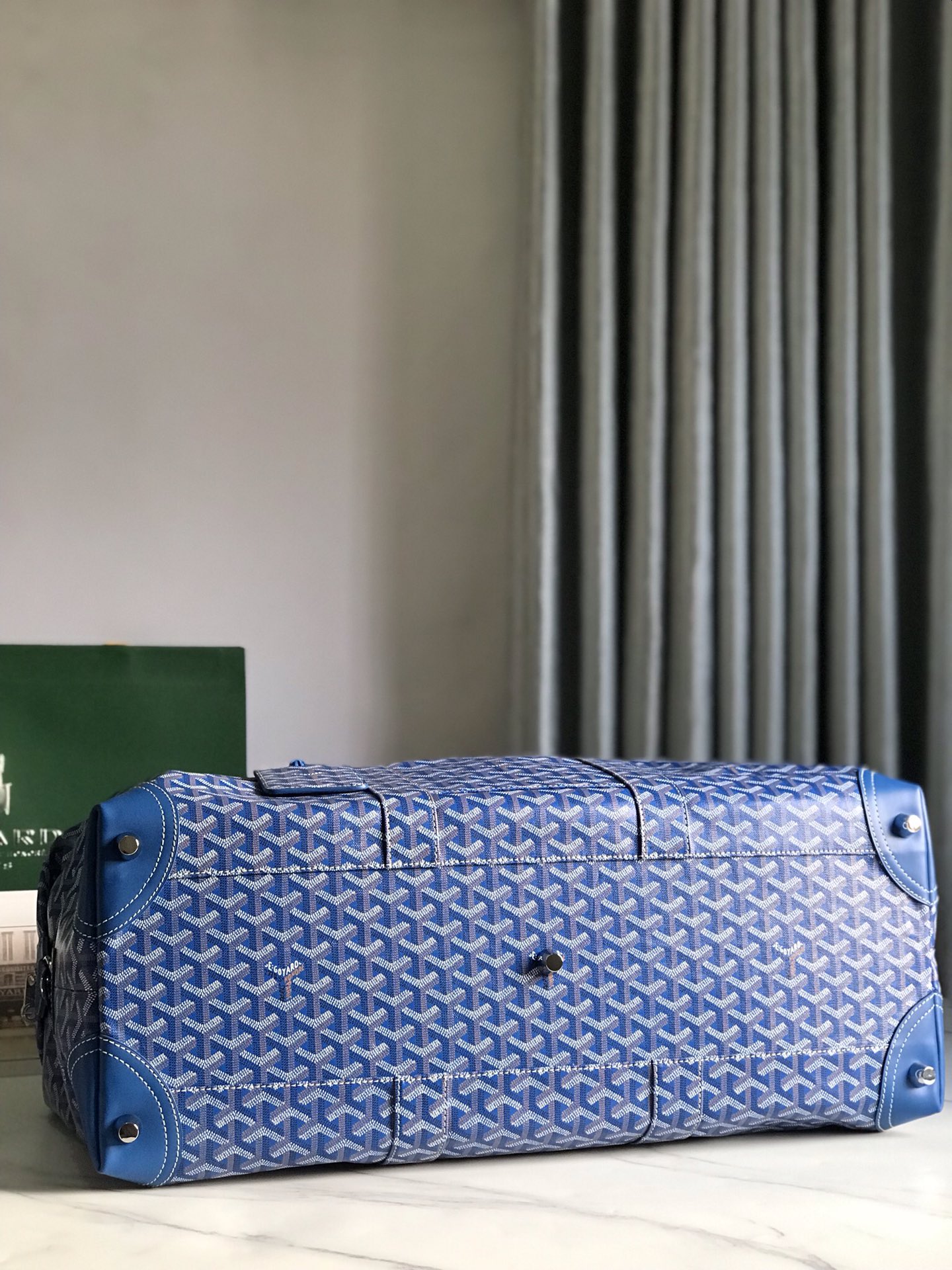 NO:197578,55 travel bag light blue details 020156, Goya1986090955旅行袋浅蓝色细节图 020156,戈雅,Bag