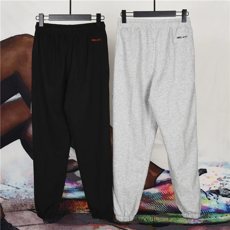 Latest Overseas Embroidery: Jordanair Jordan Nike 350g Pants with Size Guide - 图片 2