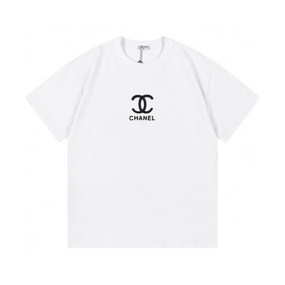 Chanel Roupa Camiseta Algodão Gel de sílica TPU Manga Curta