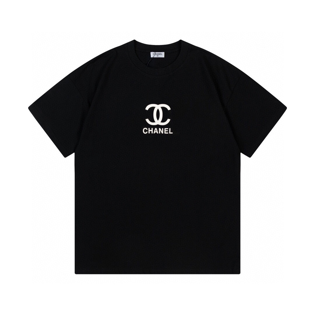 Chanel Roupa Camiseta Algodão Gel de sílica TPU Manga Curta