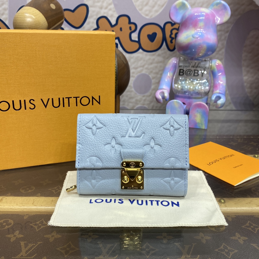 Louis Vuitton Carteira Preto Azul Branco Empreinte​ M80880