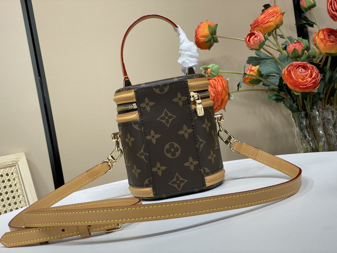 Louis Vuitton Lv 23 latest Nano Cannes fortune bucket official sale M82952 presbyopic/yellow leather