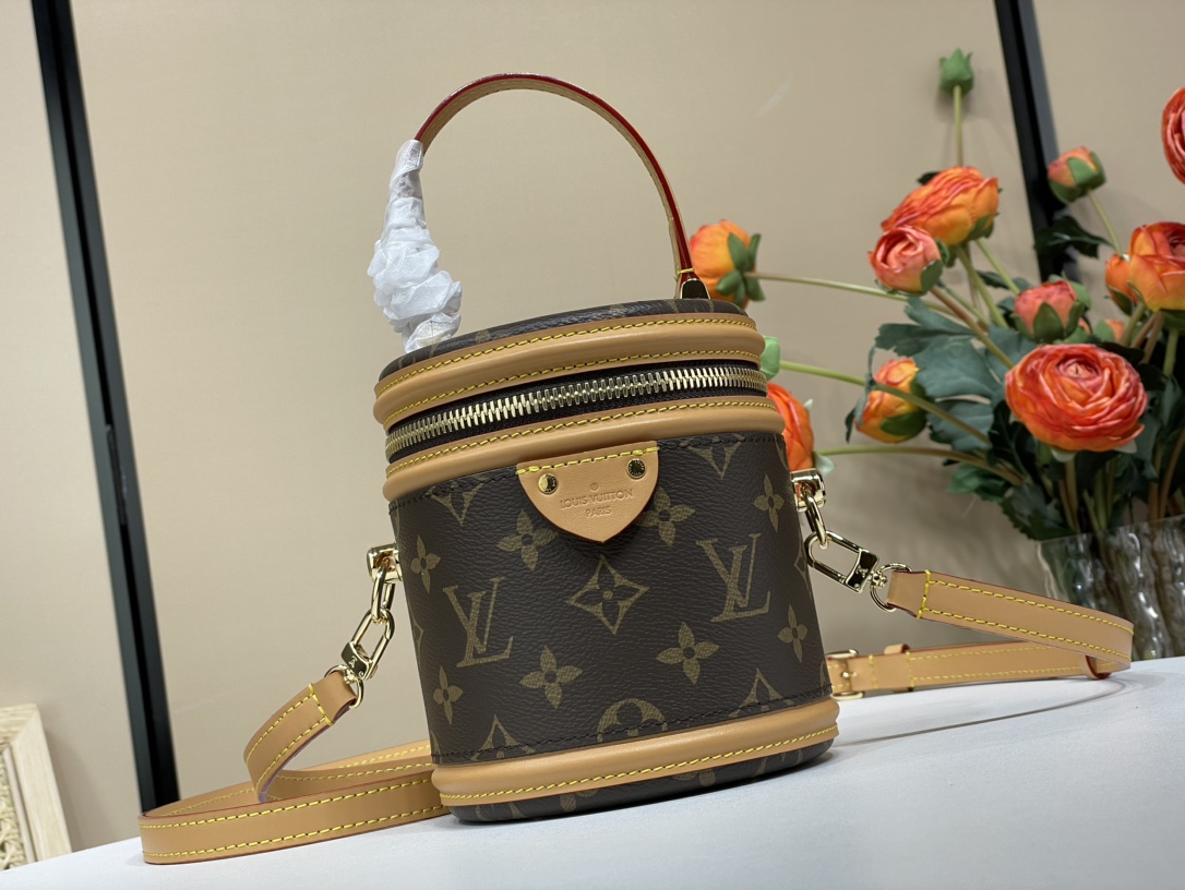 Louis Vuitton Lv 23 latest Nano Cannes fortune bucket official sale M82952 presbyopic/yellow leather