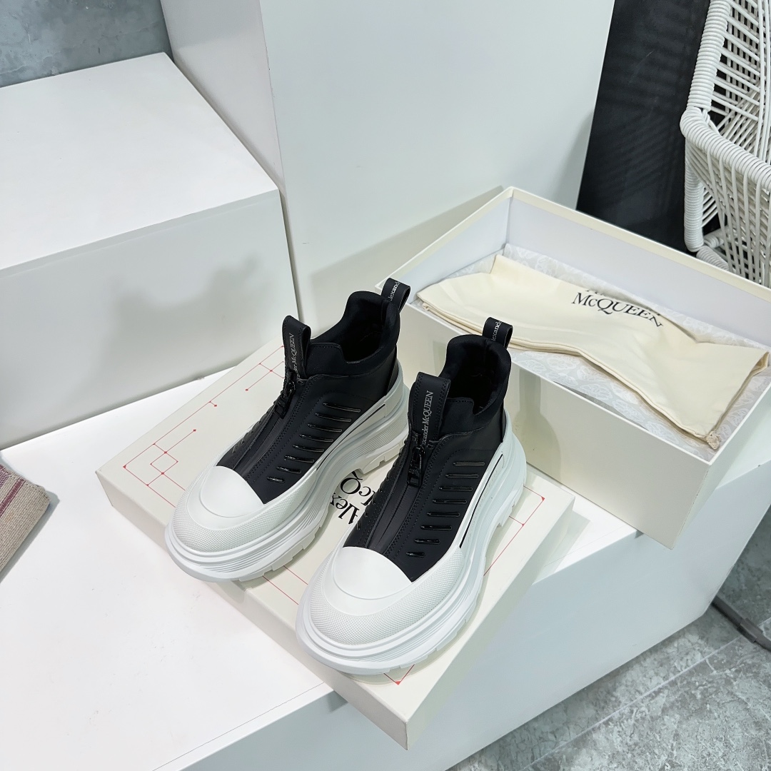 High-Quality Alexander McQueen Silk-Skin Shoes: Original Design, Premium Materials. - 图片 7
