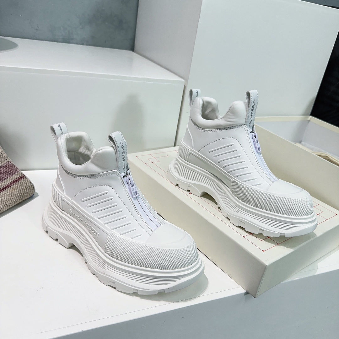 High Quality Alexander McQueen Silk-Skin Shoes with Rubber Base, Various Sizes - 图片 2