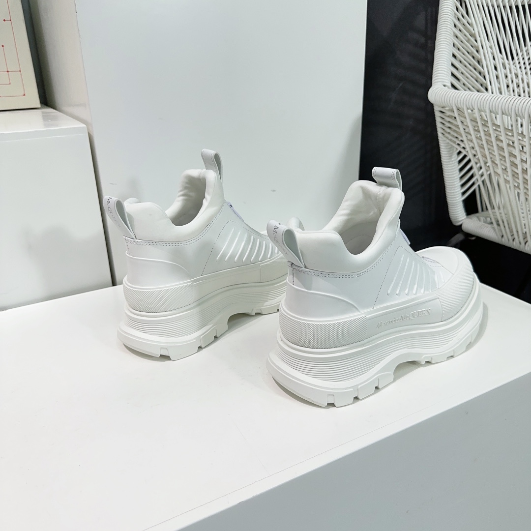 High Quality Alexander McQueen Silk-Skin Shoes with Rubber Base, Various Sizes - 图片 8
