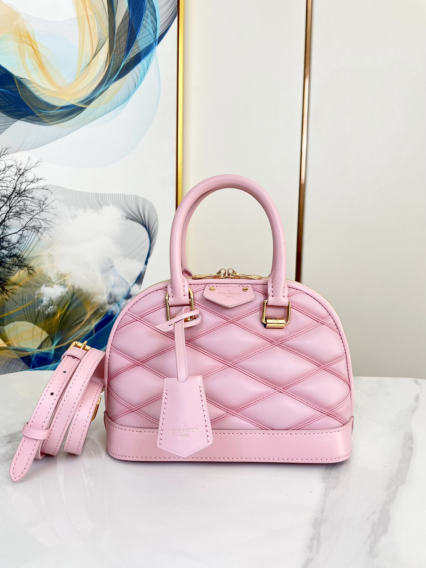 NO:175457,Genuine grade Original leather M24453 23.5×17.5×11.5 ALMA BB full leather shell bag, authentic grade LV, louis vuitton19860909正品级 原厂皮 M24453 23.5×17.5×11.5 ALMA BB 全皮贝壳包,正品级LV,louis vuitton,Bag