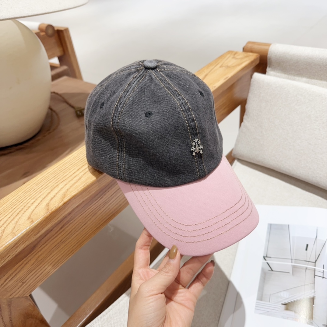[Chrome Hearts Hats]Crowe Heart Spring Baseball Cap Personalized and fashionab