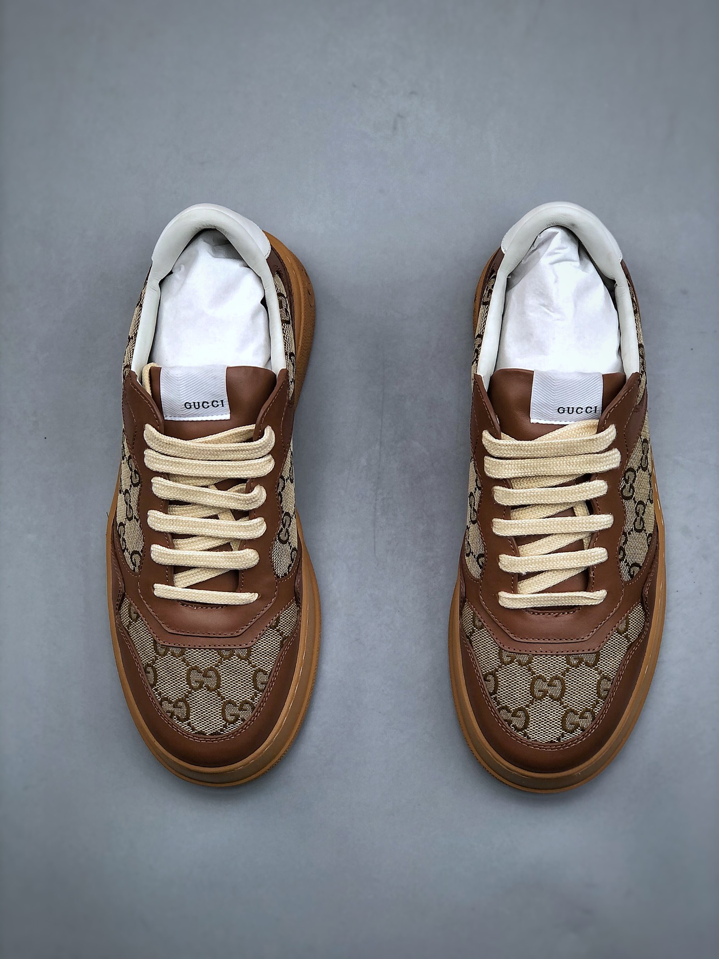 Gucci Screener GG High-Top Sneaker古驰饼干鞋 运动休闲鞋系列＃全套专柜包装物及配件