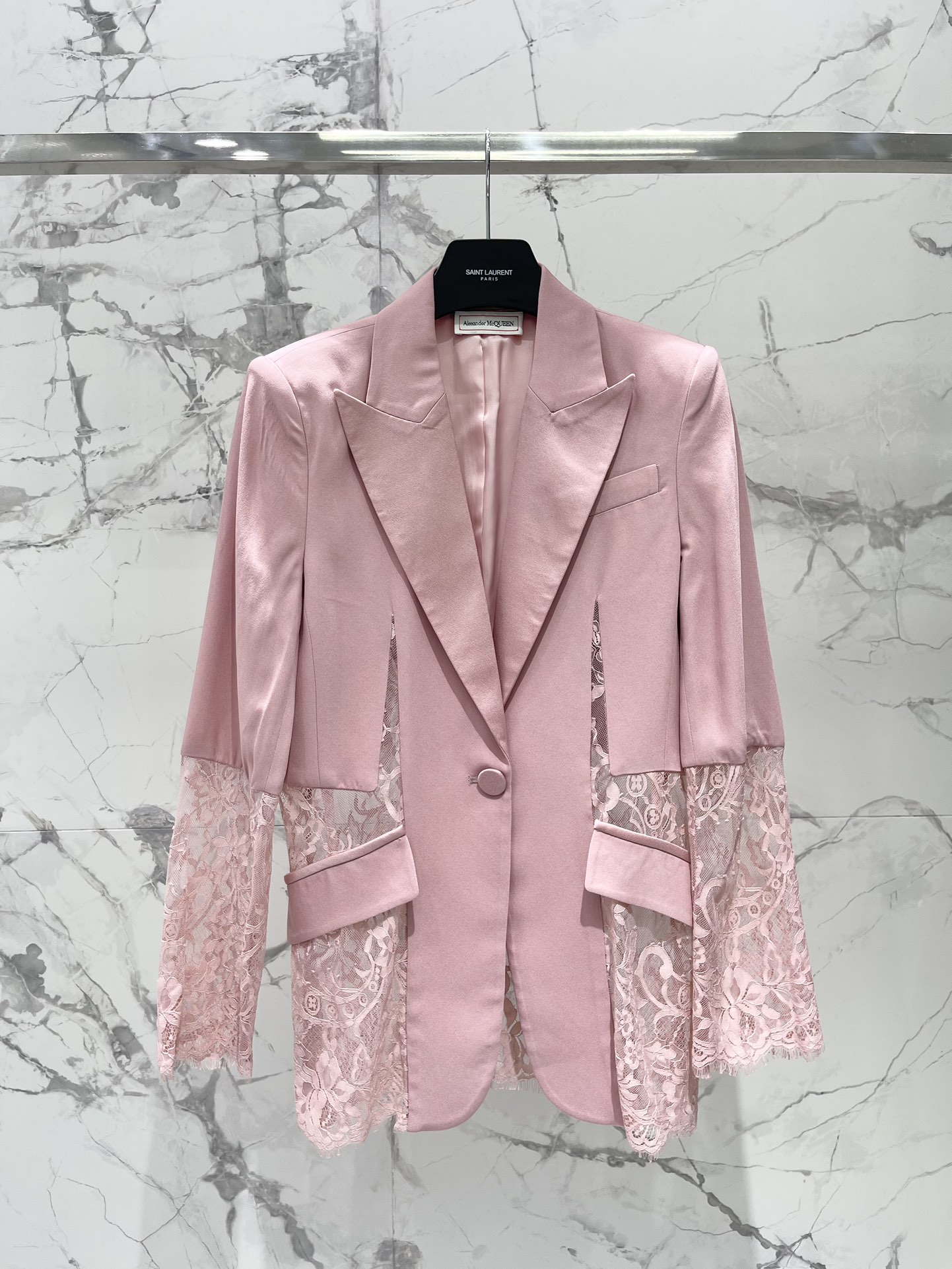 NO:852771,* 2025 Lace Series Acetate Fabric A Maijia Acetate Eyelash Lace Suit Jacket High-end Customization Acetate hemp stitching satin high-end silky fashionable and versatile Size SML, women's clothing, jackets & coats,19860909* 2025蕾丝系列 醋酸面料 A麦家醋酸拼睫毛蕾丝西服外套 高端定制 醋酸麻面拼接缎面高级 丝滑 时尚百搭 码数SML,女装,jackets & coats,,Women's clothing