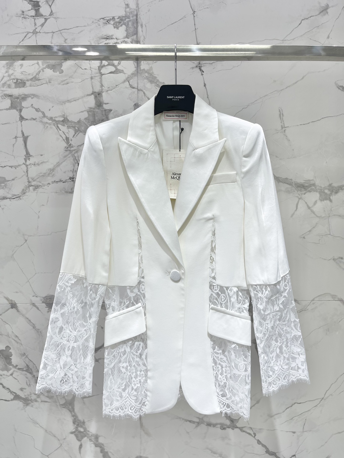 NO:852781,* 2025 lace series acetate fabric A Maijia acetate eyelash lace suit jacket, high-end customization, acetate hemp splicing satin high-end, silky, fashionable and versatile, code size SML, women's clothing, jackets & coats,19860909* 2025蕾丝系列醋酸面料 A麦家醋酸拼睫毛蕾丝西服外套 高端定制 醋酸麻面拼接缎面高级 丝滑 时尚百搭 码数SML,女装,jackets & coats,,Women's clothing