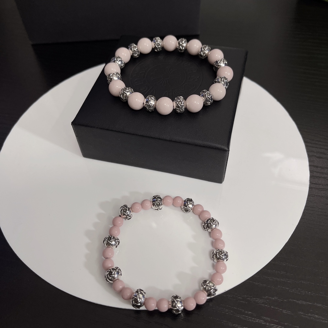 一条𝗖𝗵𝗿𝗼𝗺𝗲 𝗛𝗲𝗮𝗿𝘁𝘀克罗心

粉色天然石手串手绳手链
情女款男10 M女6 M