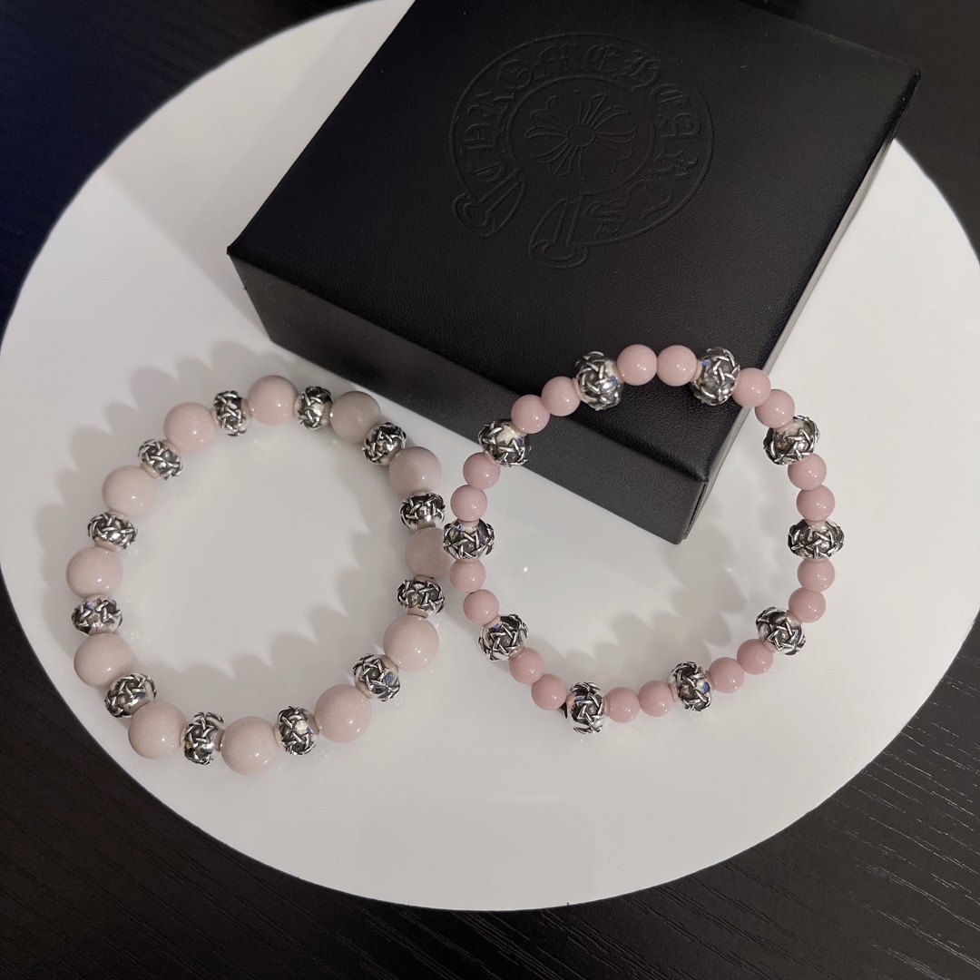 一条𝗖𝗵𝗿𝗼𝗺𝗲 𝗛𝗲𝗮𝗿𝘁𝘀克罗心

粉色天然石手串手绳手链
情女款男10 M女6 M