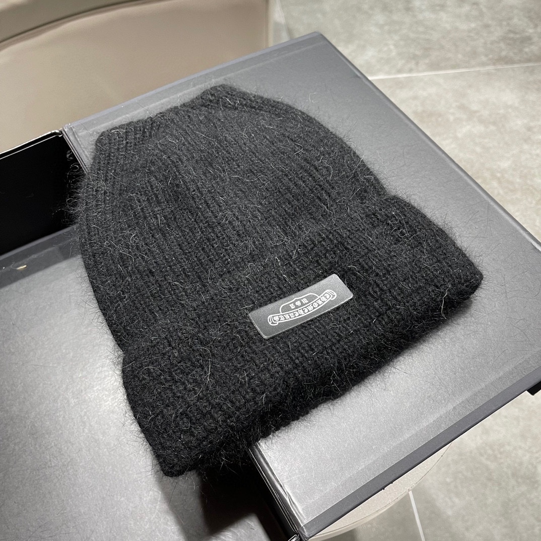 [Chrome Hearts Hats]Kroos Heart Knitted Hat It
