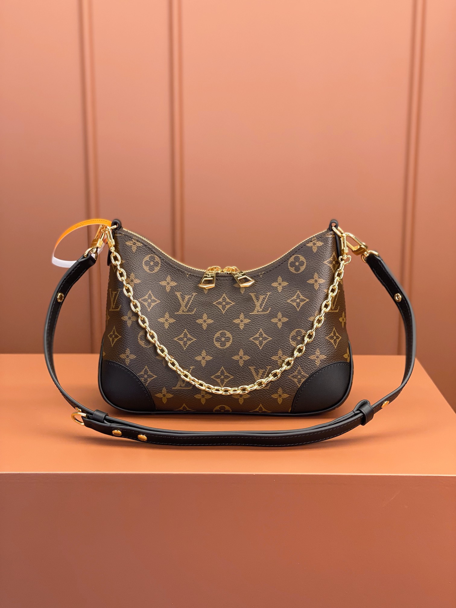 Louis Vuitton LV Boulogne Sacs À Main Noir Tout en acier M45831