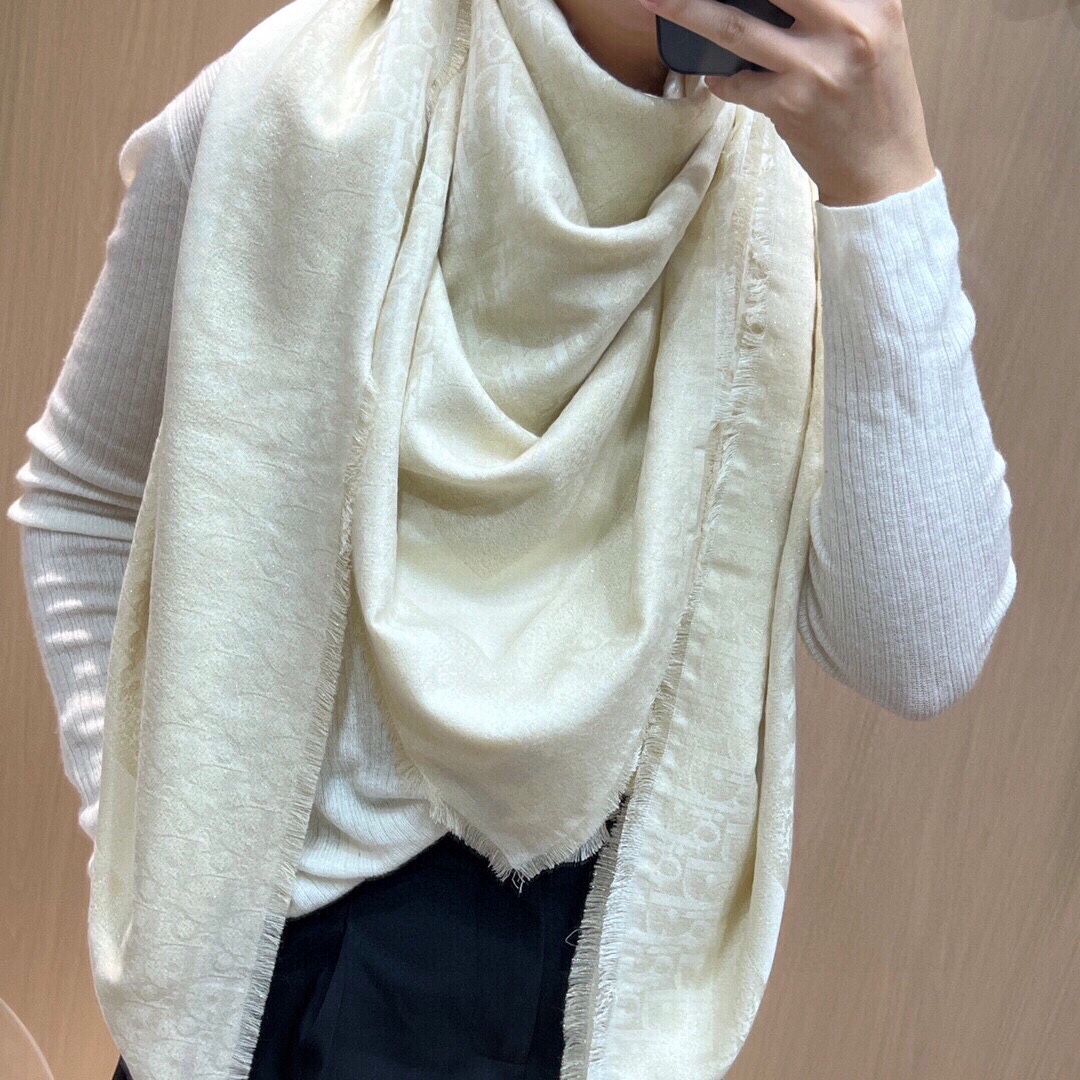 NO:170279,Dior new 140*140 flash silver square scarf, three colors, complete three standards, high weight. Wool silver thread series, high version scarf, dior19860909Dior 上新 140*140闪银方巾 三色 三标齐全 高克重. 羊毛银线系列,高版本围巾,dior,scarf