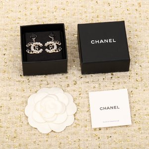 Chanel Jewelry Earring US Sale Pink Yellow Brass