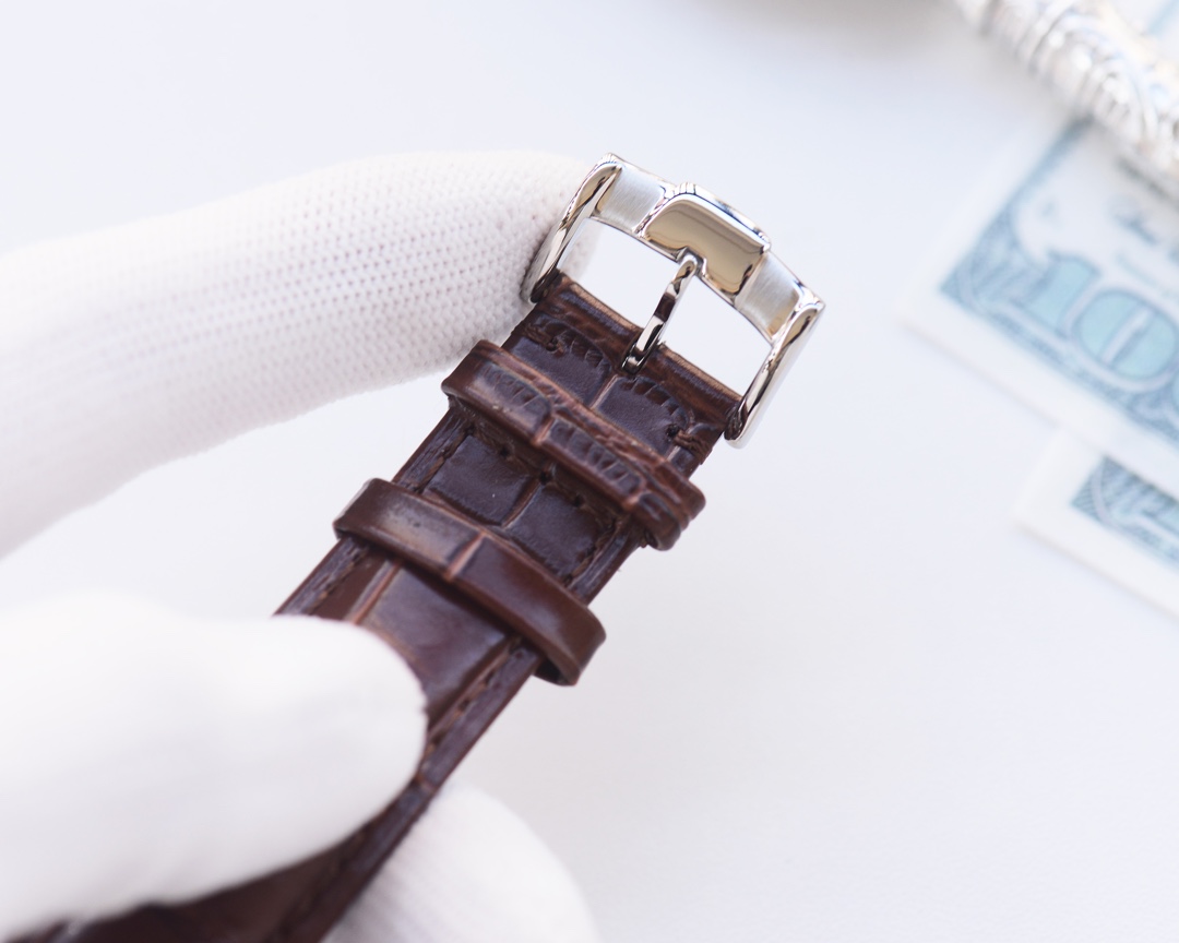 Omega-OMEGA Couple’s Wristwatch: White Shell, Gold Shell, Steel Belt - 图片 9