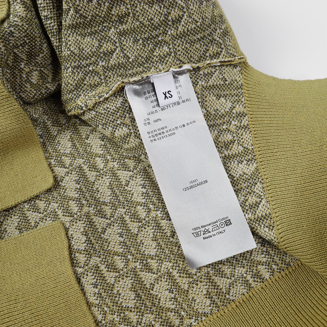 Dior CD Classic Sweater Polo Knitting: BAO 2403# Italian Crafted Design - 图片 8