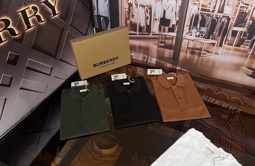 Burberry Men's Brown Cotton Piqué Polo Shirt with Embroidered Logo 9 i1705666573 7158 0