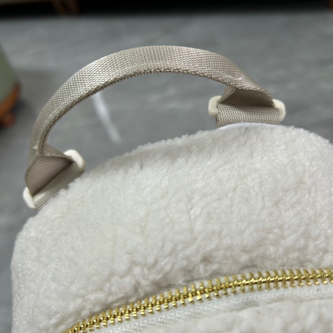 A plush shearling backpack offering an ideal balance of refined - Comprehensive 5