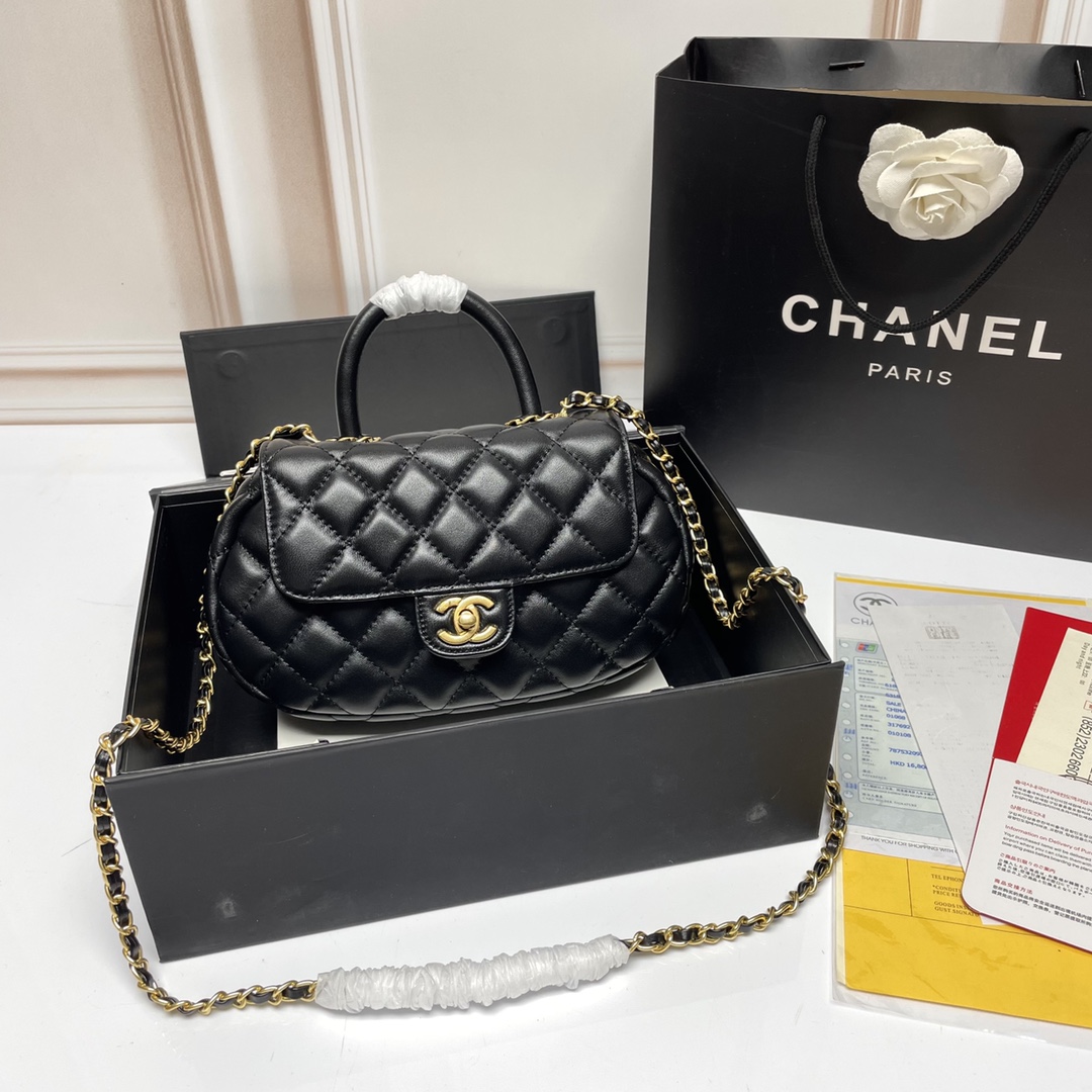 Chanel Coco Handle Bags Handbags Blue Sheepskin