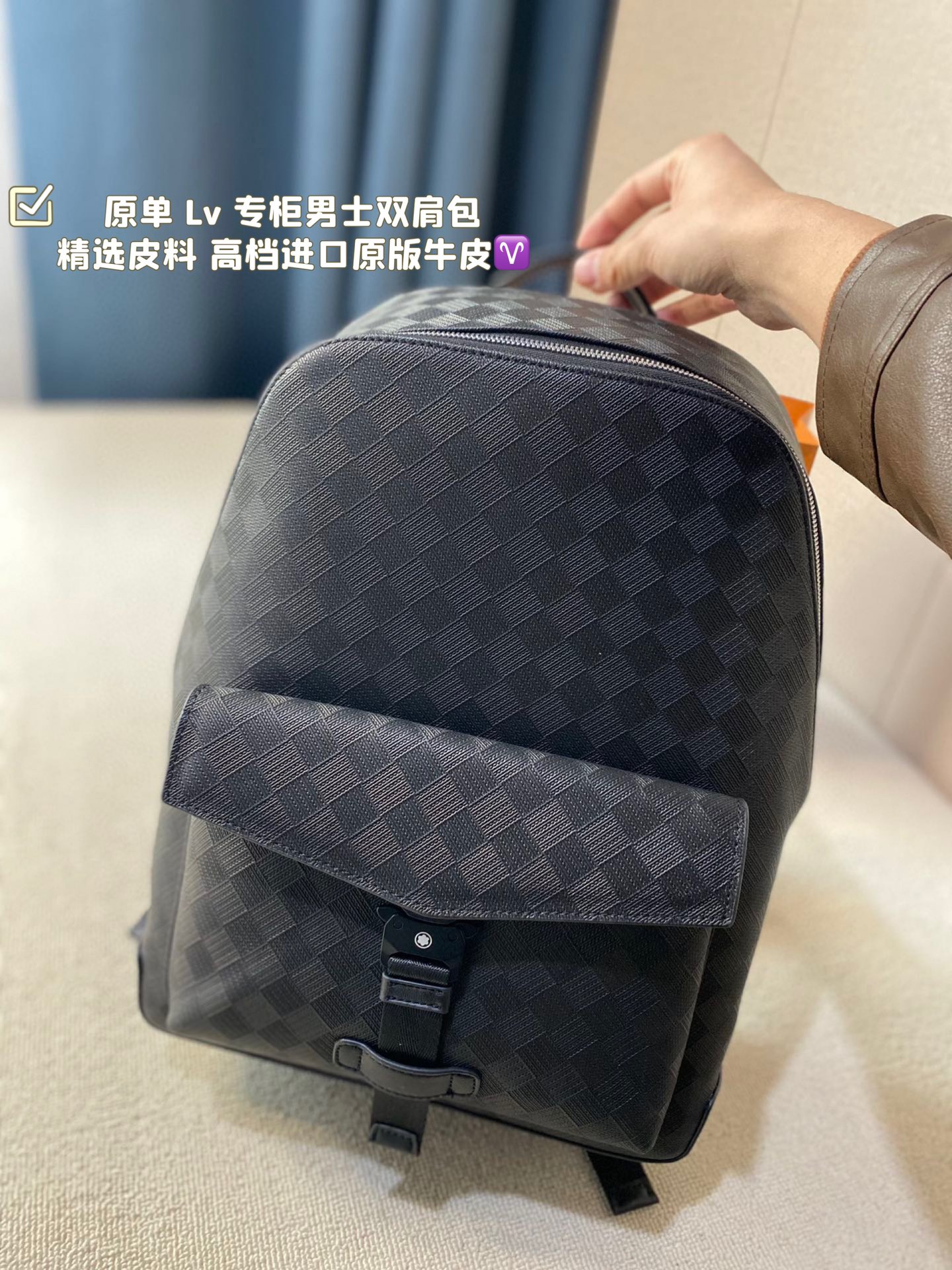 AAA
 Louis Vuitton Bags Backpack Men Canvas Cowhide Casual