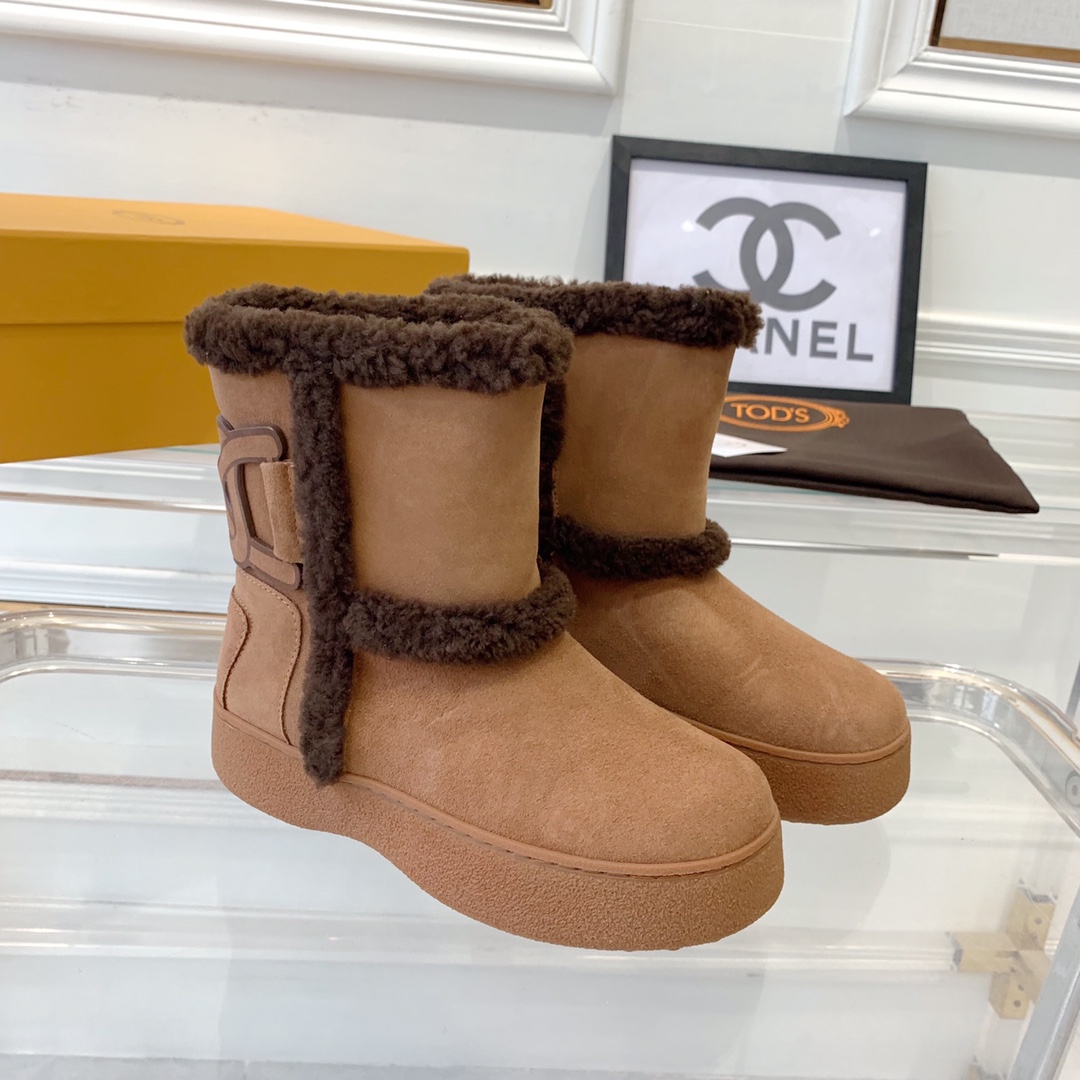 Tod’s New Snow Boots: High-Quality Winter Essential with Water-Resistant Cattle Skins. - 图片 2