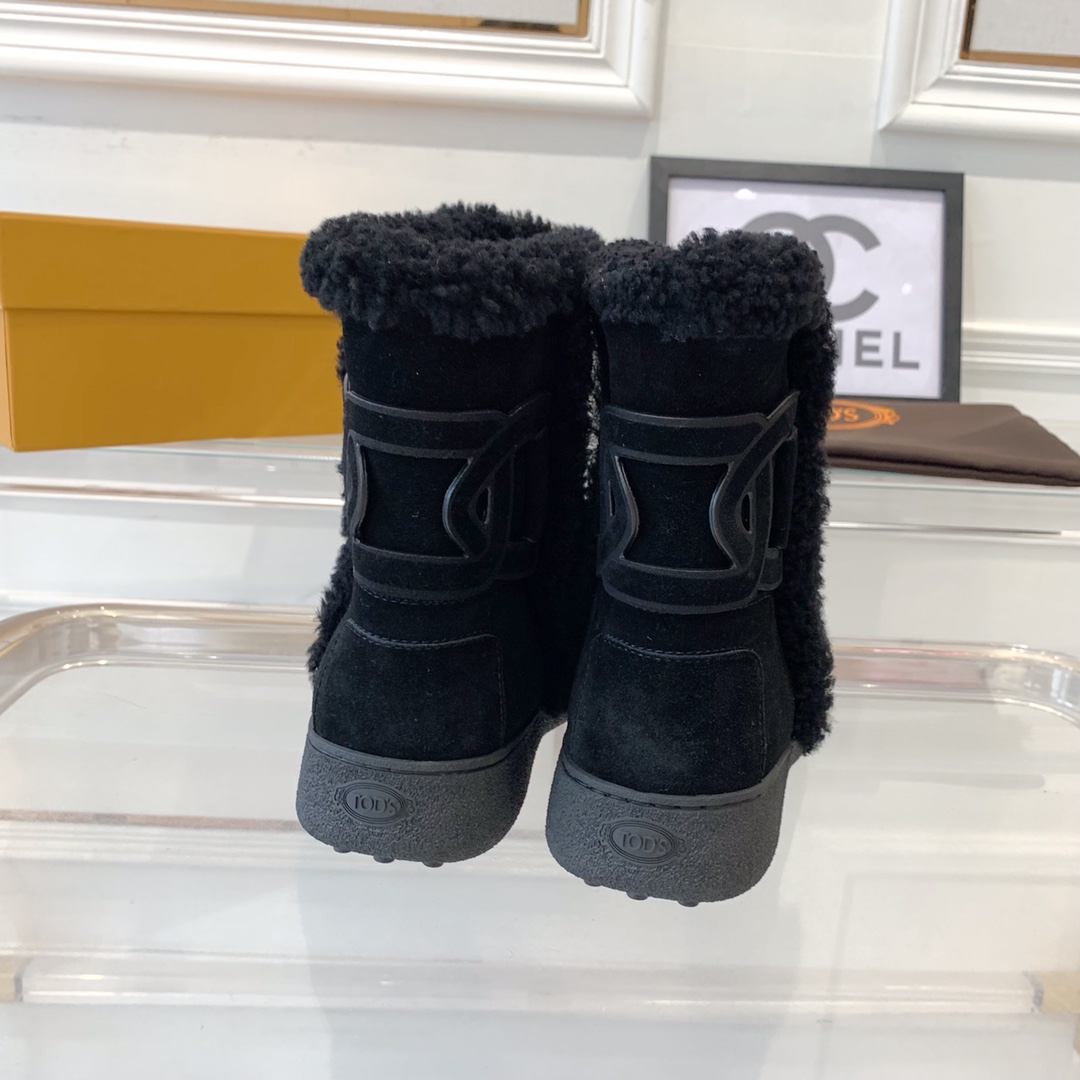 Tod’s Top-Level Winter Snow Boots: Water-Resistant, Australian Sheepskin Lining, Size 35-40. - 图片 7