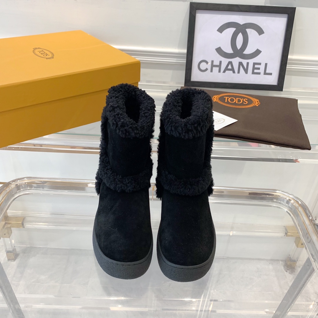 Tod’s Top-Level Winter Snow Boots: Water-Resistant, Australian Sheepskin Lining, Size 35-40. - 图片 9