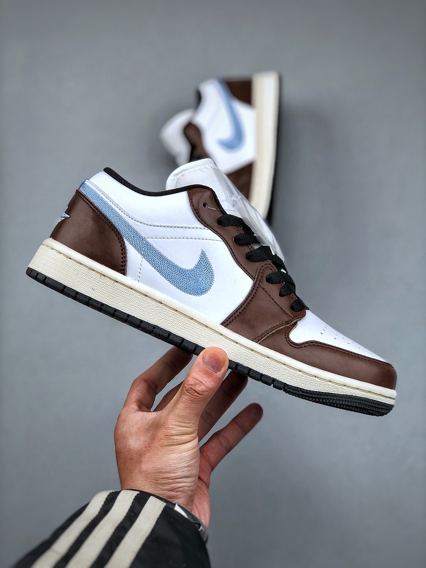 KNikeAirJordan1Low白棕蓝AJ1乔丹一代低帮经典复古文化休闲运动篮球鞋原楦原档案数据开发