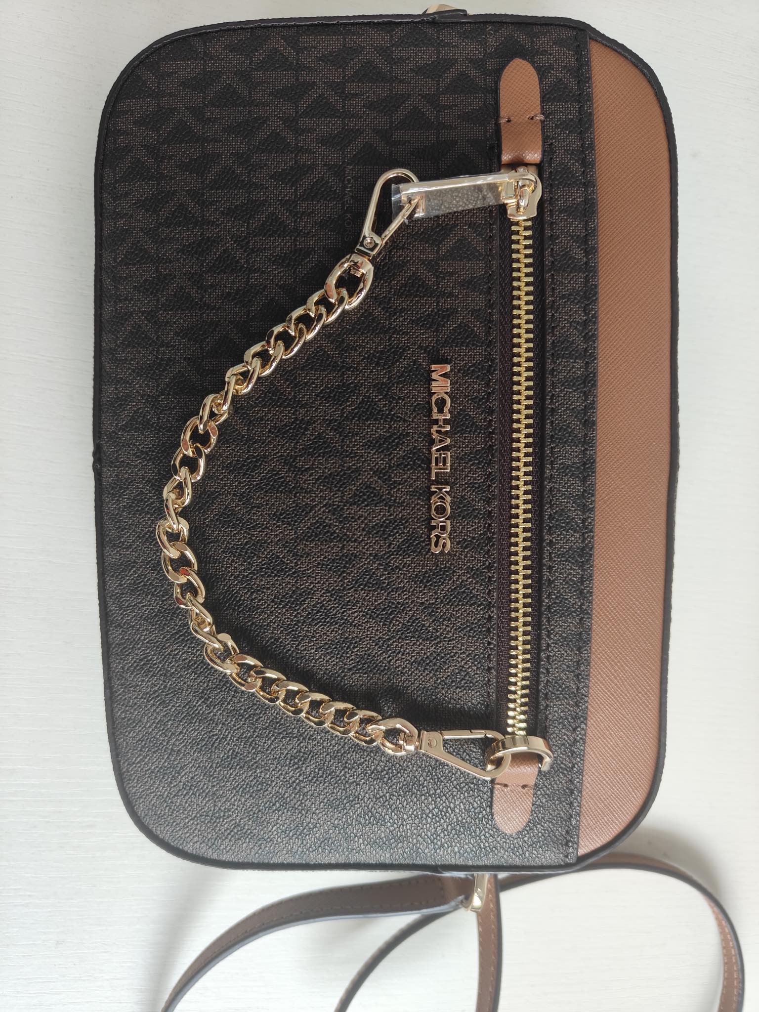 Michael Kors ～MK新款JET SET ITEM系列女包链条小方包单肩斜挎包相机包，尺寸：24×16×5