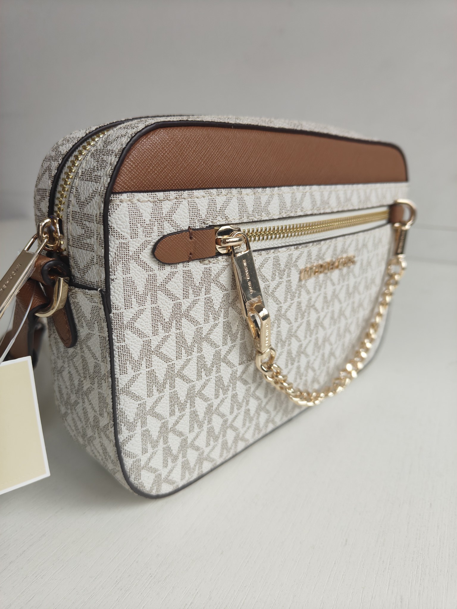 Michael Kors ～MK新款JET SET ITEM系列女包链条小方包单肩斜挎包相机包，尺寸：24×16×5