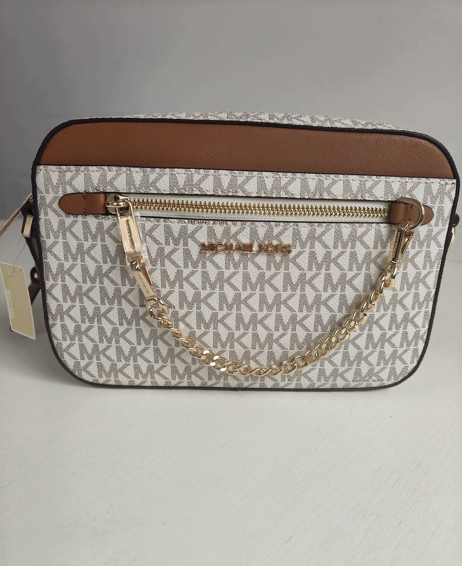 Michael Kors ～MK新款JET SET ITEM系列女包链条小方包单肩斜挎包相机包，尺寸：24×16×5