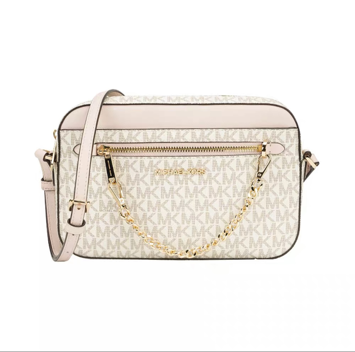 Michael Kors ～MK新款JET SET ITEM系列女包链条小方包单肩斜挎包相机包，尺寸：24×16×5